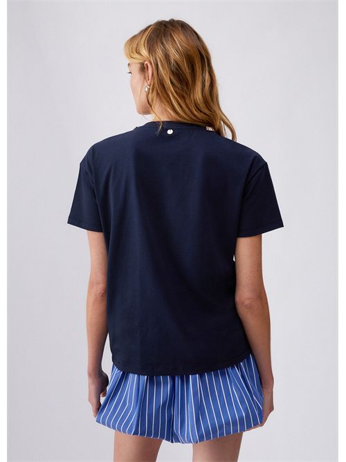 T-shirt woman blue LIU JO | CA6167JS088/P9583